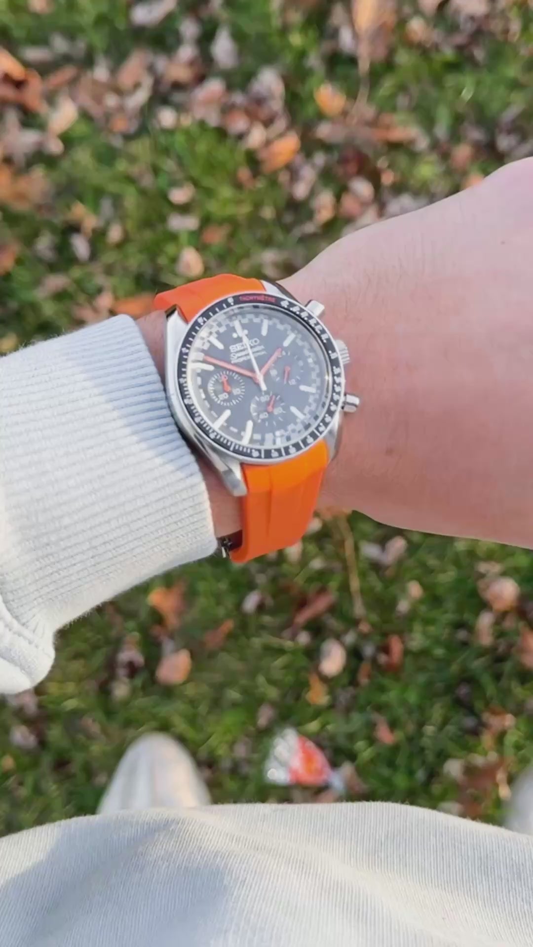 Orange Timer Chronograph