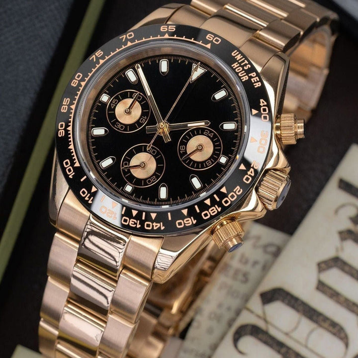 Rose Black Chronograph - Chrono Canada