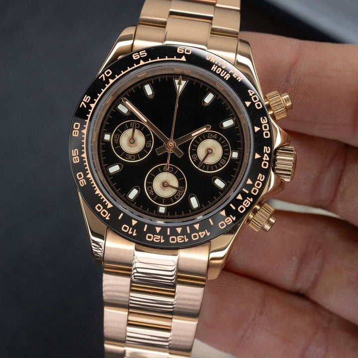 Rose Black Chronograph - Chrono Canada