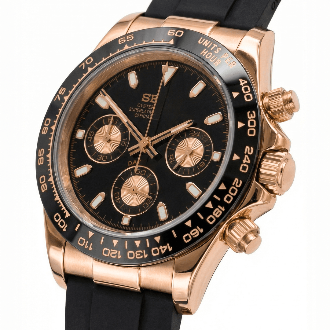 Rose Black Chronograph - Chrono Canada