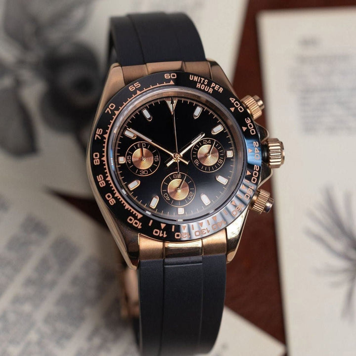 Rose Black Chronograph - Chrono Canada