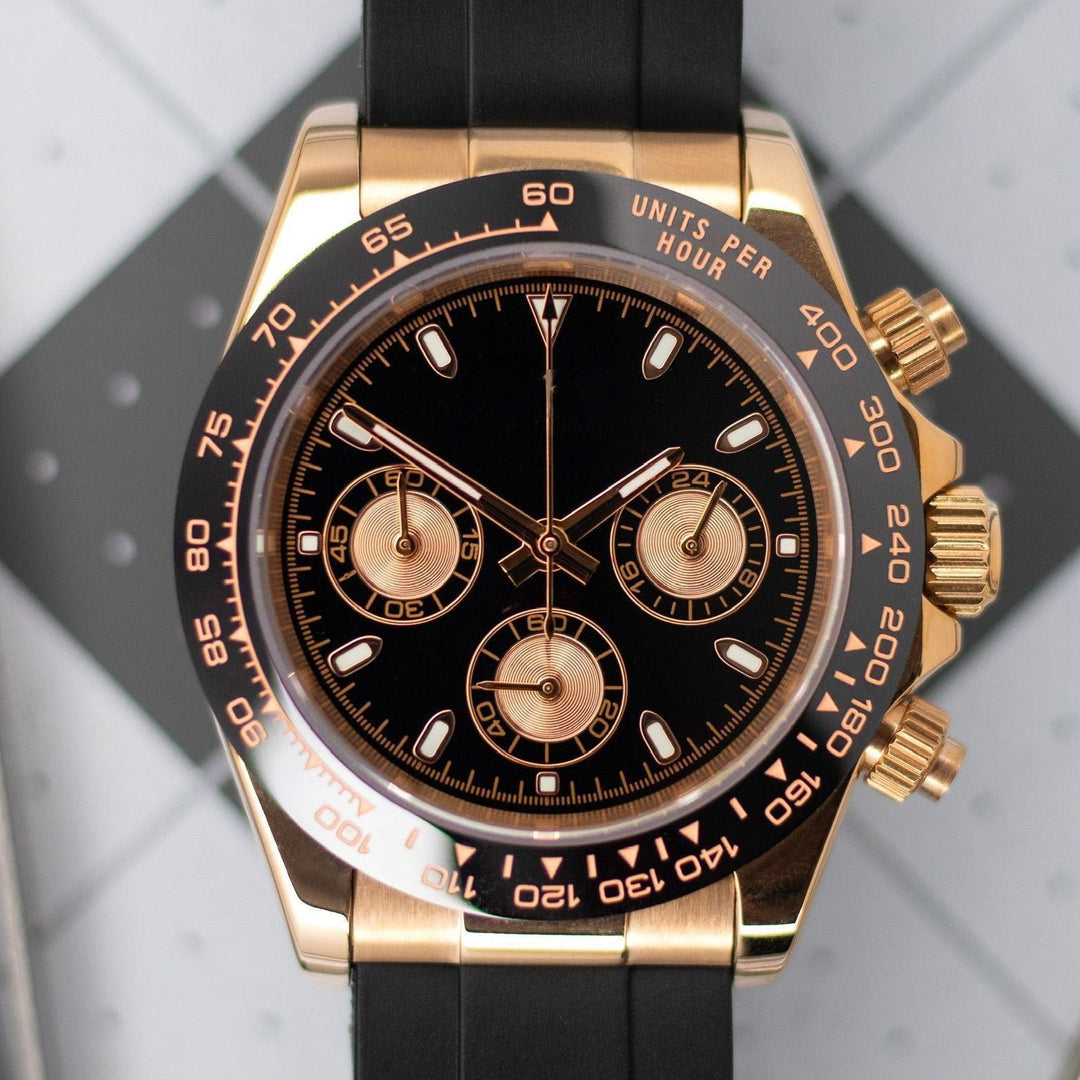 Rose Black Chronograph - Chrono Canada