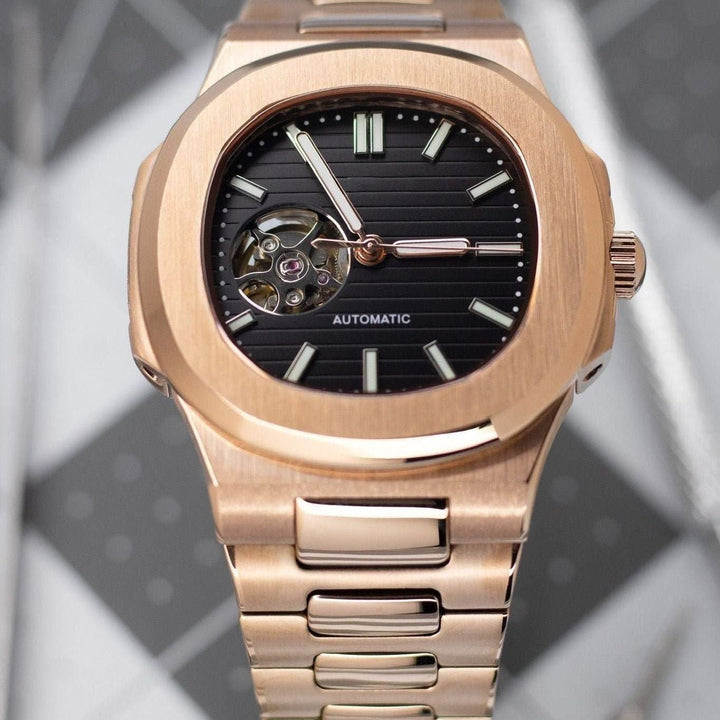 Rose Black Skeleton Naut - Chrono Canada