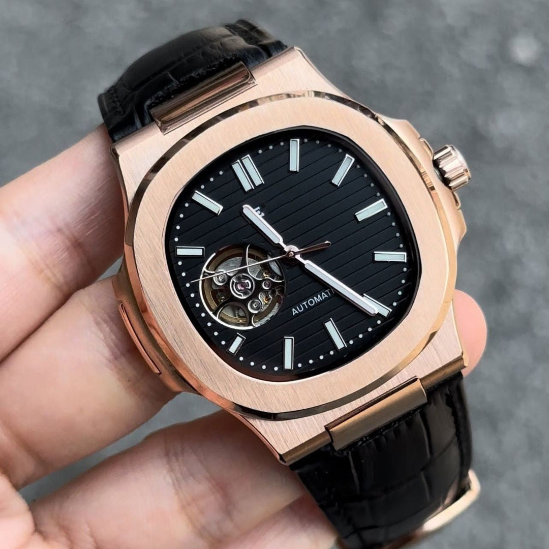 Rose Leather Skeleton Naut - Chrono Canada