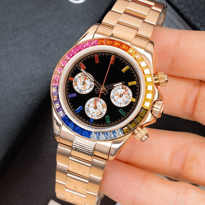 Rose Rainbow Chronograph - Chrono Canada