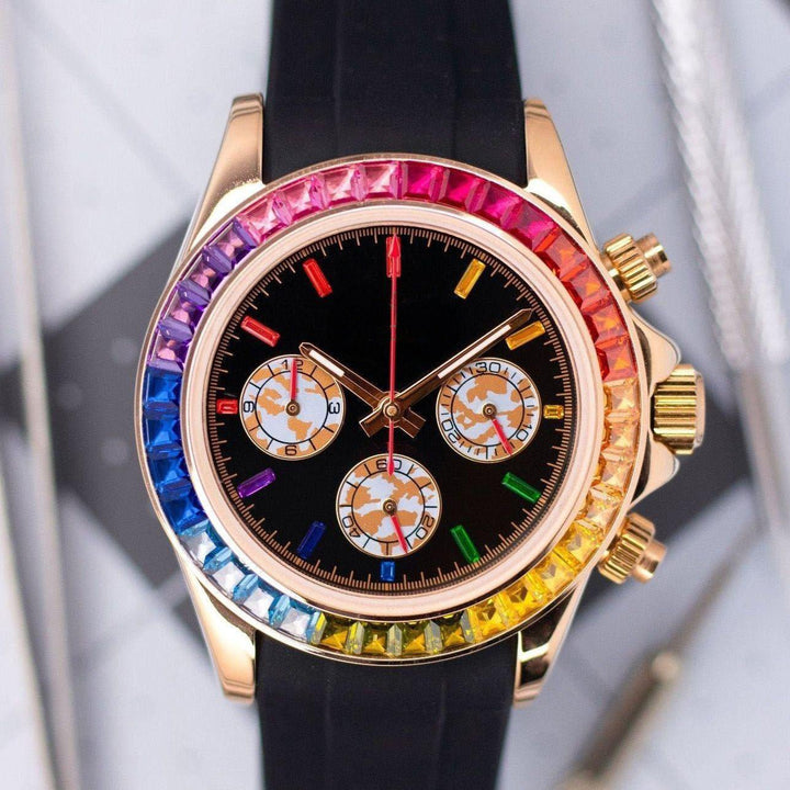Rose Rainbow Chronograph - Chrono Canada