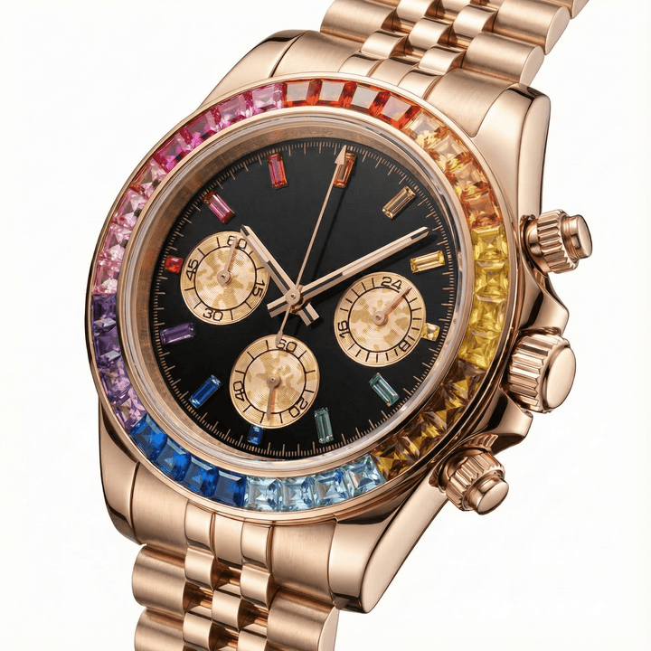 Rose Rainbow Chronograph - Chrono Canada