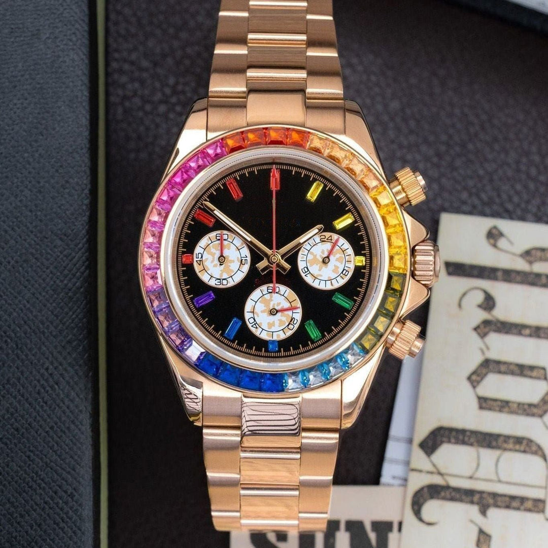 Rose Rainbow Chronograph - Chrono Canada
