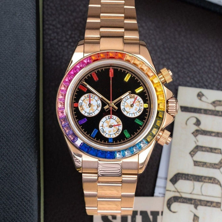 Rose Rainbow Chronograph - Chrono Canada