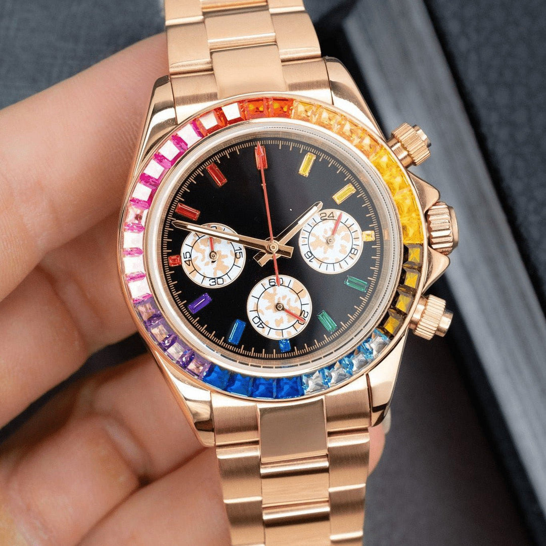 Rose Rainbow Chronograph - Chrono Canada