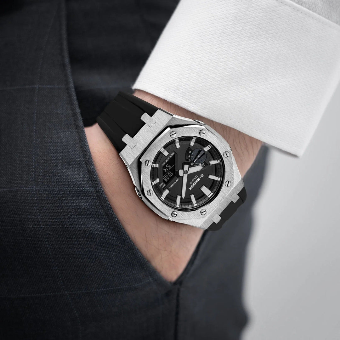 Silver Classic Rubber - Chrono Canada