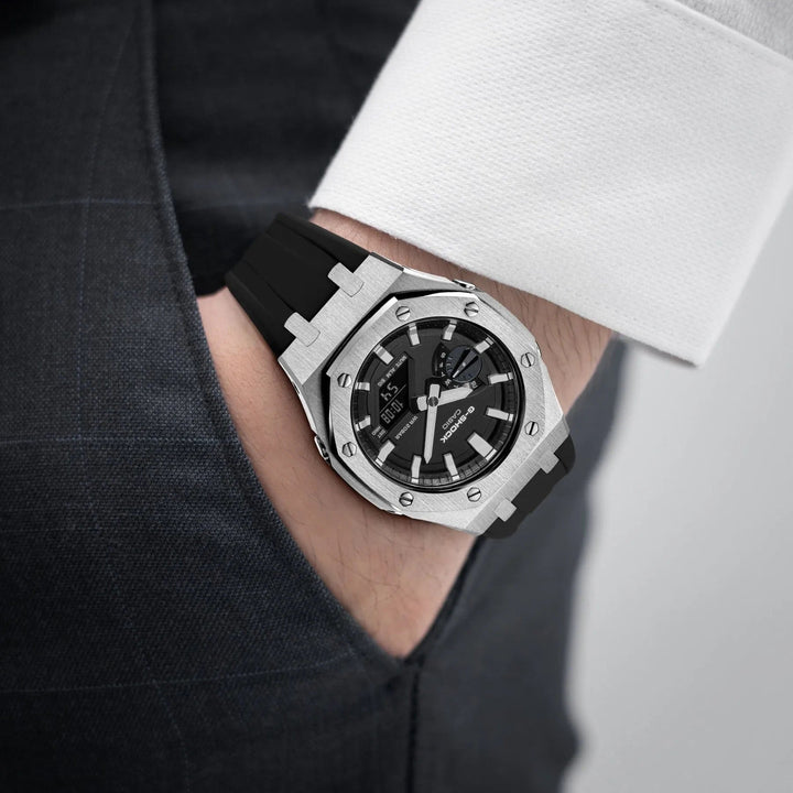 Silver Classic Rubber - Chrono Canada