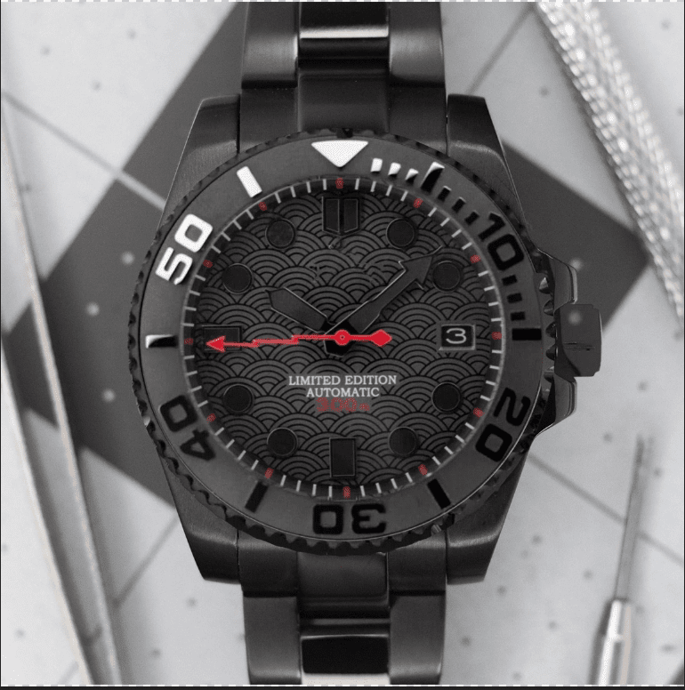 Stealth Black Waves (40mm) - Chrono Canada