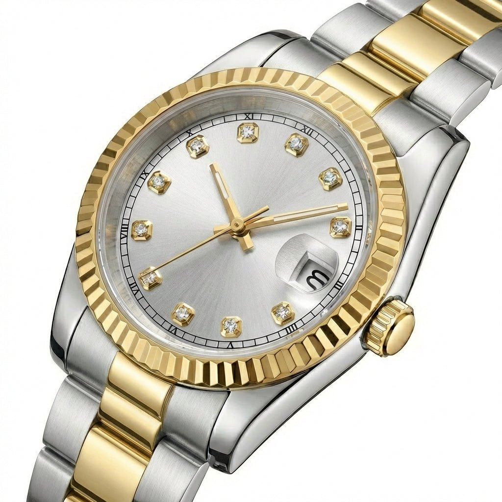 Sunburst Silver Gem DJ (36mm) - Chrono Canada