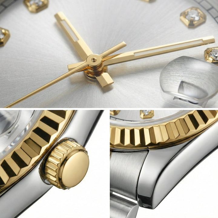 Sunburst Silver Gem DJ (36mm) - Chrono Canada