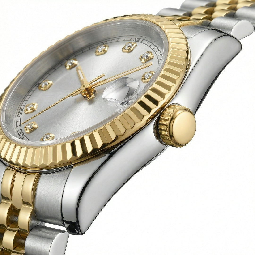 Sunburst Silver Gem DJ (36mm) - Chrono Canada