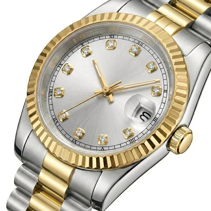 Sunburst Silver Gem DJ (36mm) - Chrono Canada