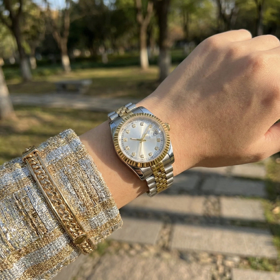 Sunburst Silver Gem DJ (36mm) - Chrono Canada