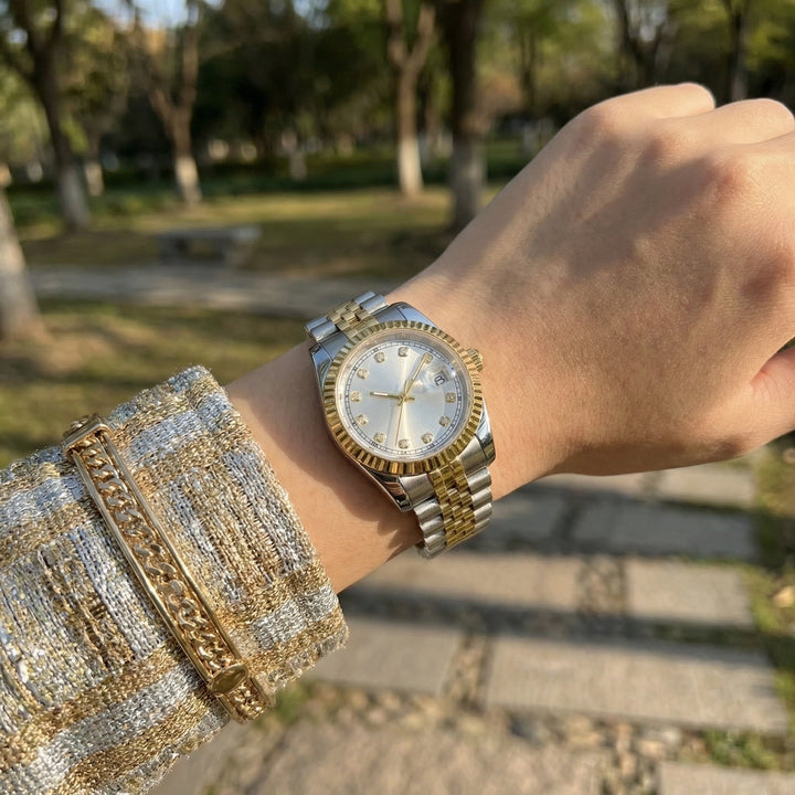 Sunburst Silver Gem DJ (36mm) - Chrono Canada