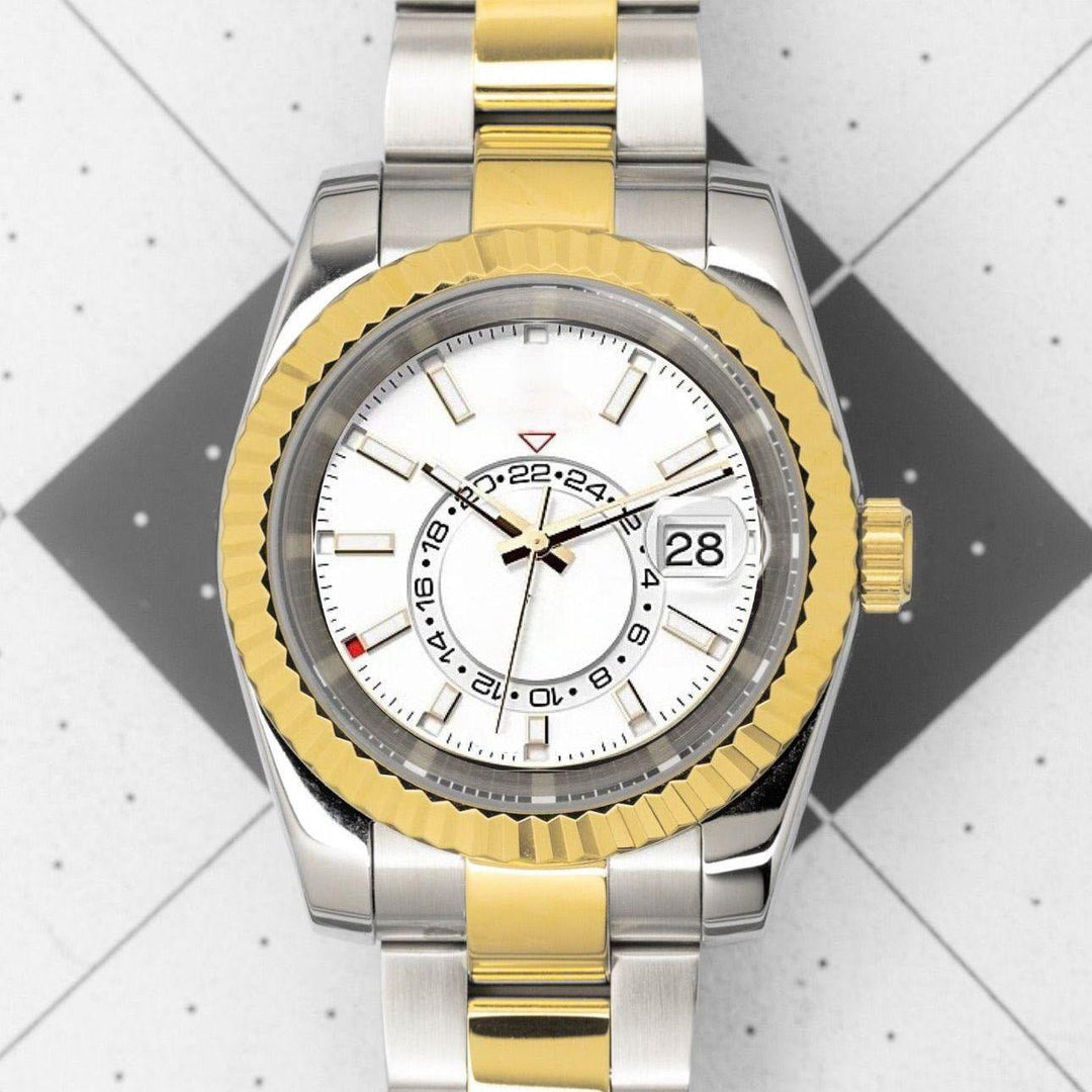 Two - Tone Gold White Sky - Chrono Canada