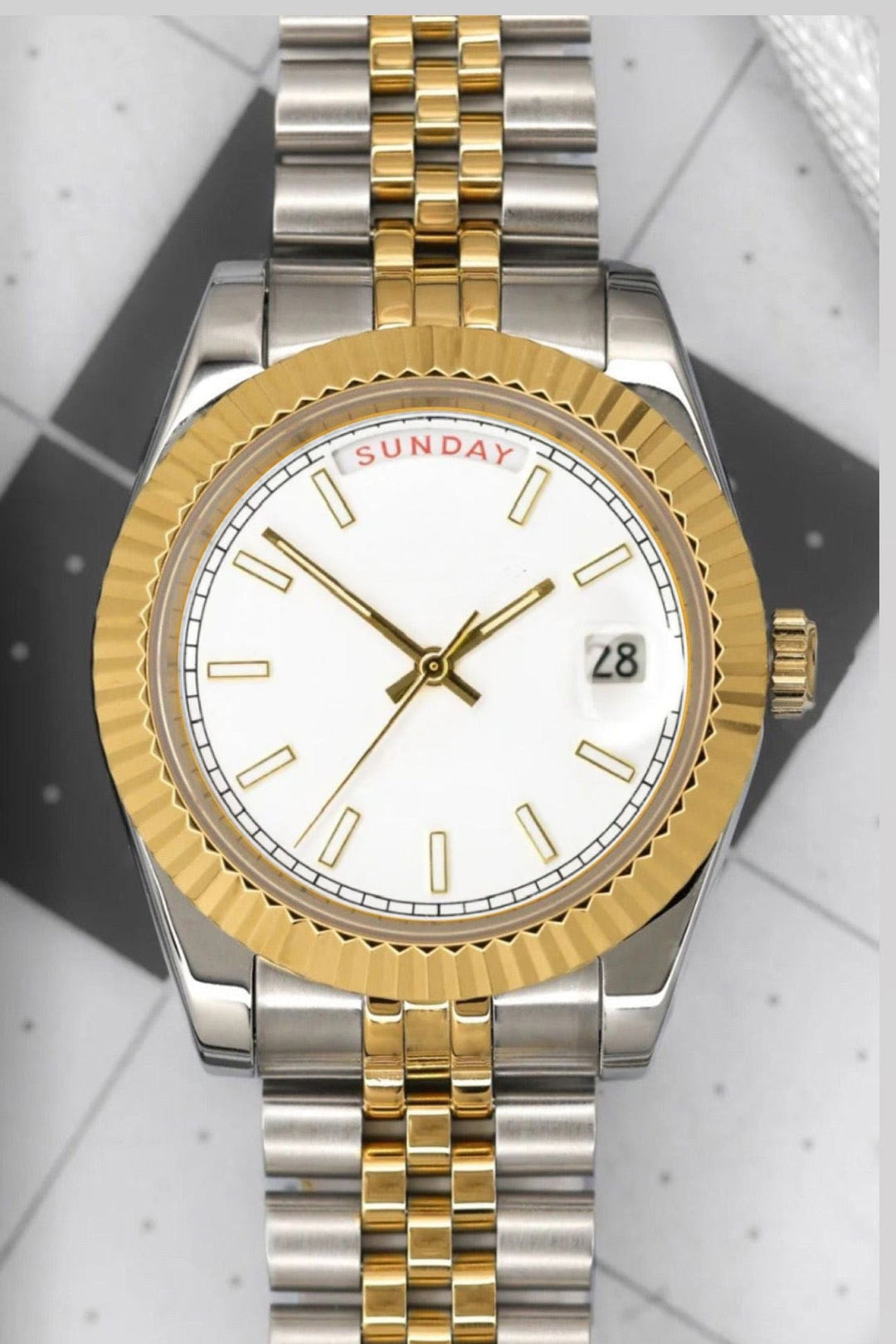 Two Tone White Gold Dayd - Chrono Canada