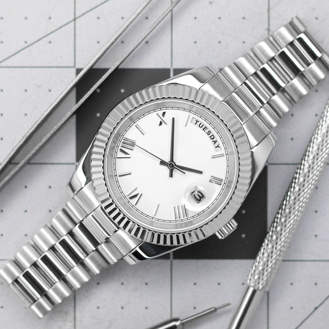 White Roman Silver DD - Chrono Canada