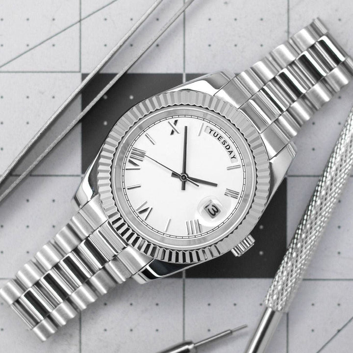 White Roman Silver DD - Chrono Canada